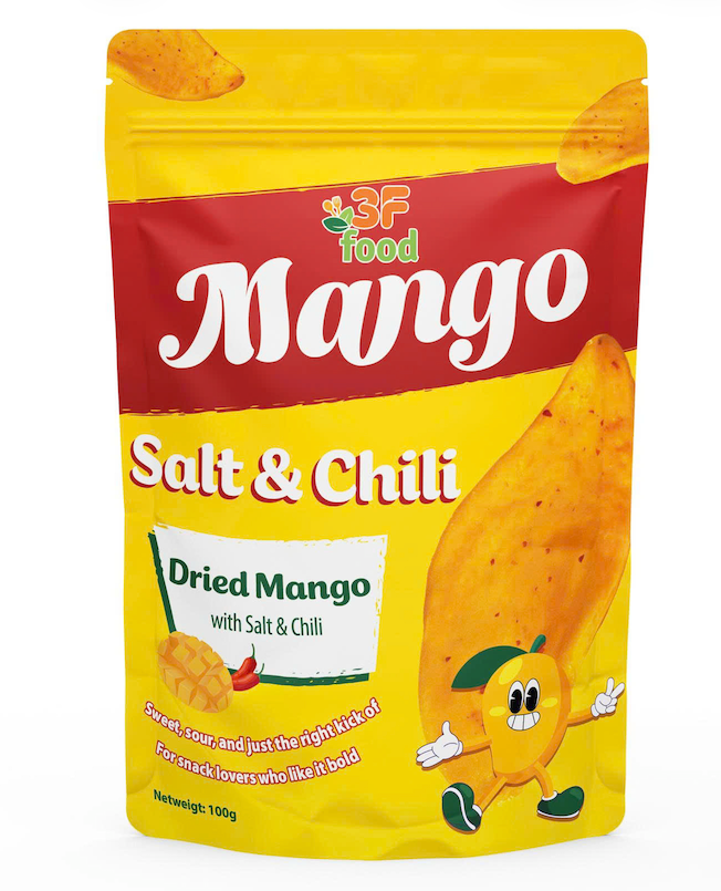 3F Dried Mango with Salt & Chili – Healthy Spicy Sour Snack